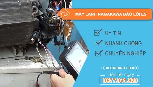 máy lạnh nagakawa báo lỗi e5