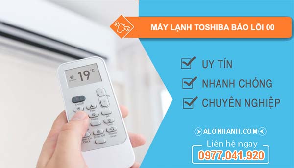 máy lạnh toshiba báo lỗi 00