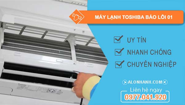máy lạnh toshiba báo lỗi 01