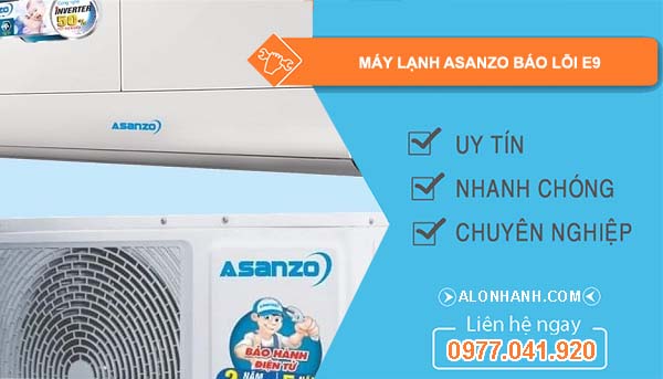nguyên nhân máy lạnh ssanzo báo lỗi e9