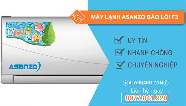 nguyên nhân máy lạnh asanzo báo lỗi f3