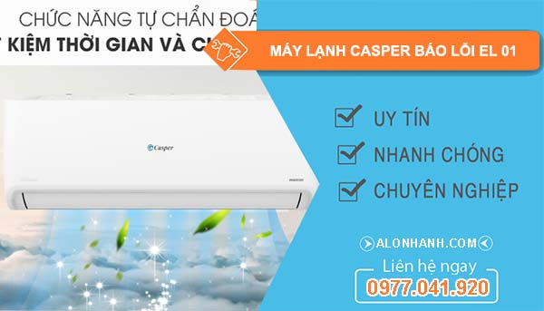 nguyên nhân máy lạnh casper báo lỗi el 01