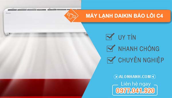 nguyên nhân máy lạnh daikin báo lỗi C4