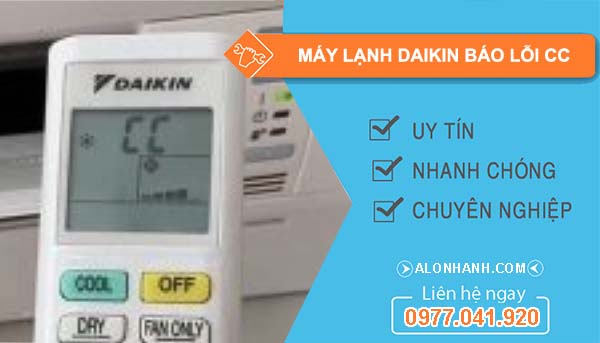 nguyên nhân máy lạnh daikin báo lỗi cc