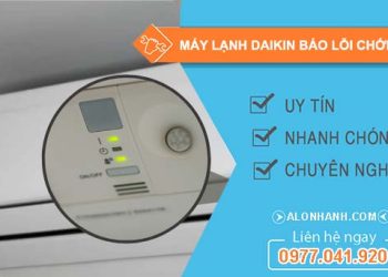 nguyên nhân máy lạnh daikin báo lỗi chớp đèn