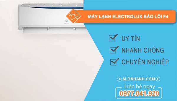 nguyên nhân máy lạnh electrolux báo lỗi f4