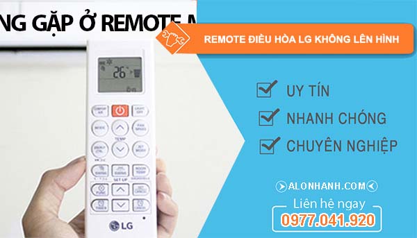 nguyên nhân remote điều hòa lg không lên hình