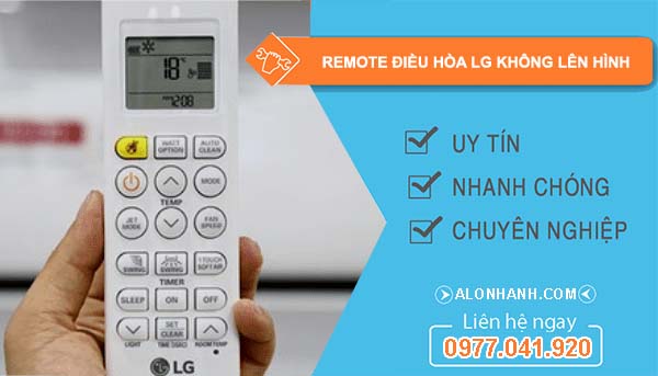 remote điều hòa lg không lên hình
