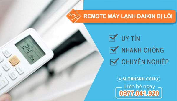 remote máy lạnh daikin bị lỗi