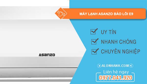sửa máy lạnh ssanzo báo lỗi e9
