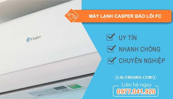 sửa máy lạnh casper báo lỗi fc