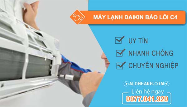 sửa máy lạnh daikin báo lỗi C4