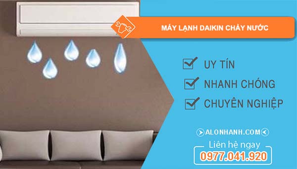 sửa máy lạnh daikin chảy nước