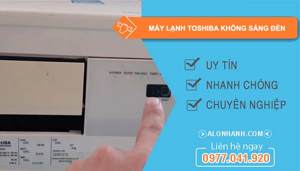 sửa máy lạnh toshiba không sáng đèn