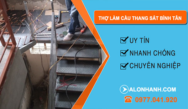 Thợ Làm Cầu Thang Sắt  tại Bình Tân