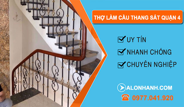 Thợ Làm Cầu Thang Sắt  tại Quận 4