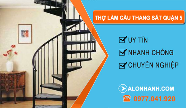 Thợ Làm Cầu Thang Sắt  tại Quận 5