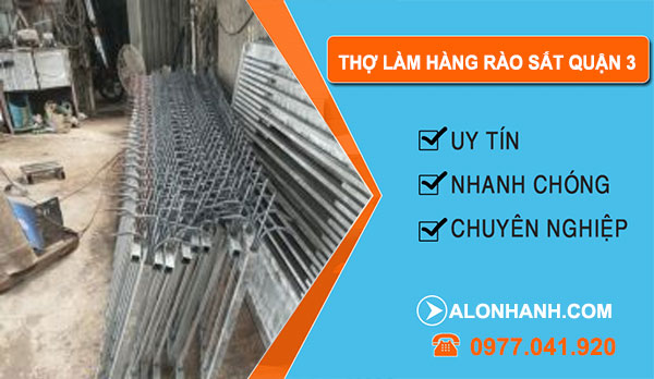 Thợ Làm Hàng Rào Sắt Quận 3
