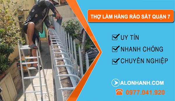 Thợ Làm Hàng Rào Sắt Quận 7