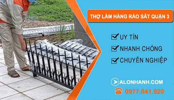 Thợ Làm Hàng Rào Sắt Tại Quận 3