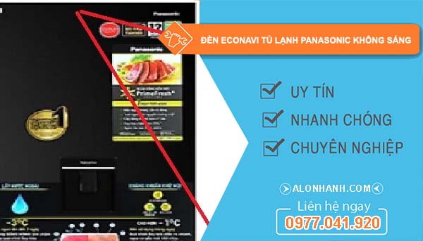 đèn econavi tủ lạnh panasonic không sáng
