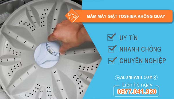 mâm máy giặt toshiba không quay