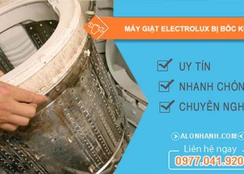 máy giặt electrolux bị bốc khói