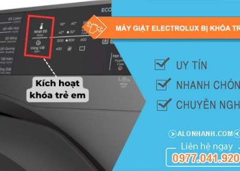 máy giặt electrolux bị khóa trẻ em