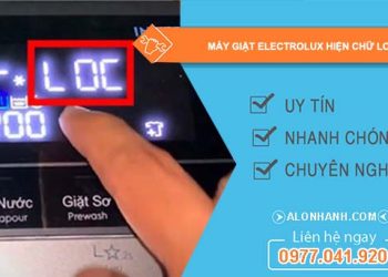 máy giặt electrolux hiện chữ loc