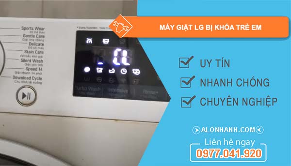 máy giặt lg bị khóa trẻ em