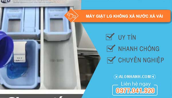 máy giặt lg không xả nước xả vải