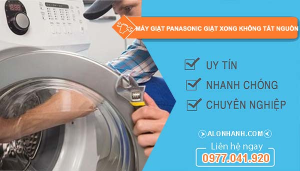 máy giặt panasonic giặt xong không tắt nguồn