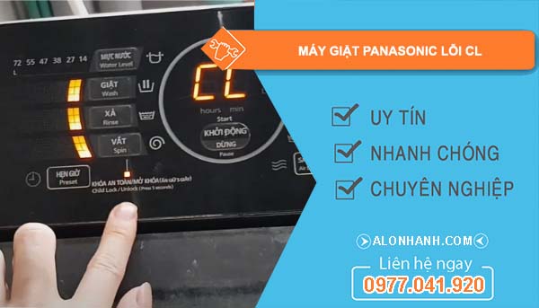 máy giặt panasonic lỗi cl