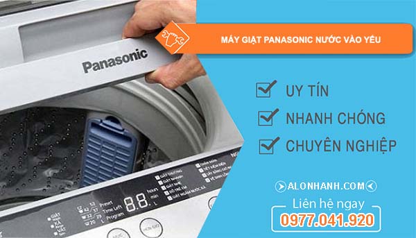 máy giặt panasonic nước vào yếu