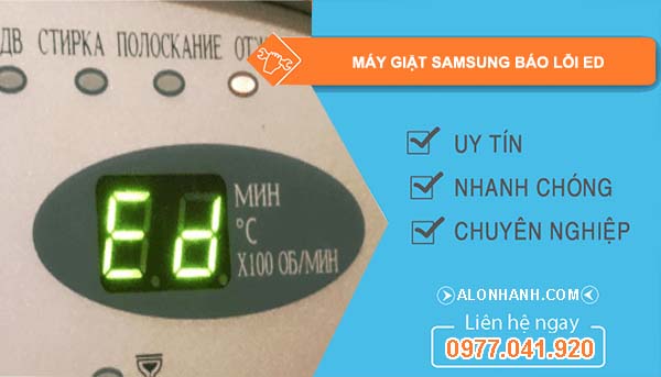 máy giặt samsung báo lỗi ed