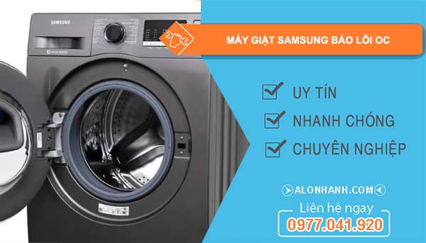 máy giặt samsung báo lỗi oc