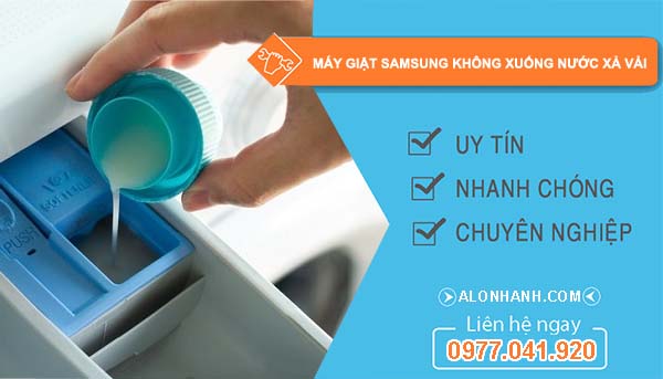 máy giặt samsung không xuống nước xả vải