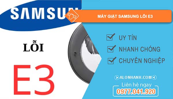 máy giặt samsung lỗi e3