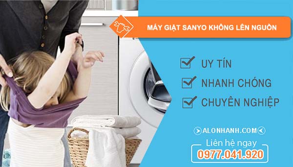 máy giặt sanyo không lên nguồn