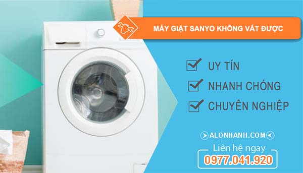 máy giặt sanyo không vắt được