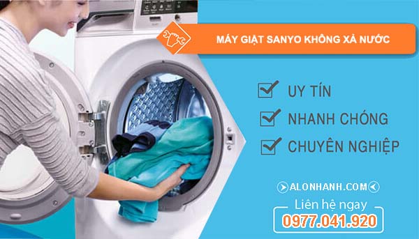 máy giặt sanyo không xả nước