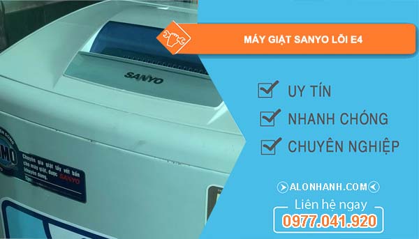 máy giặt sanyo lỗi e4