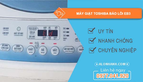 máy giặt toshiba báo lỗi eb3