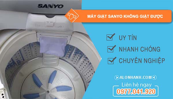 máy giặt sanyo không giặt được