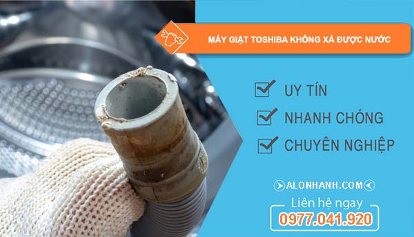 máy giặt toshiba không xả được nước