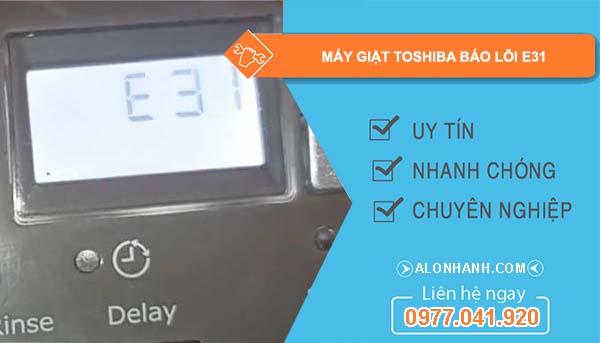 máy giặt toshiba báo lỗi e31