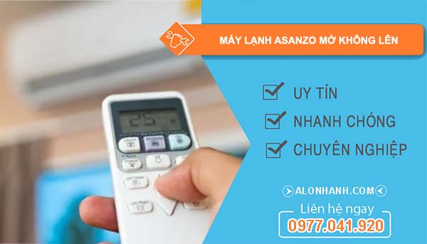 máy lạnh asanzo mở không lên