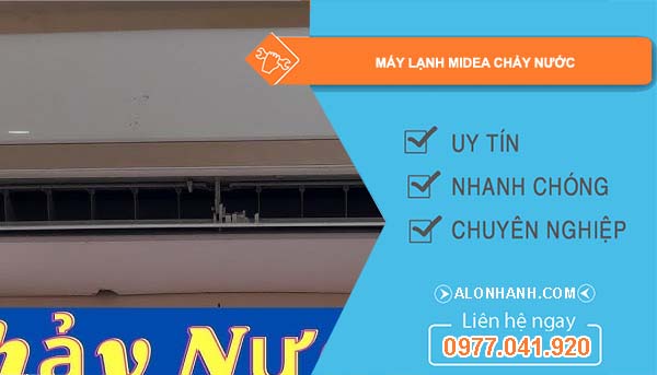 máy lạnh midea chảy nước