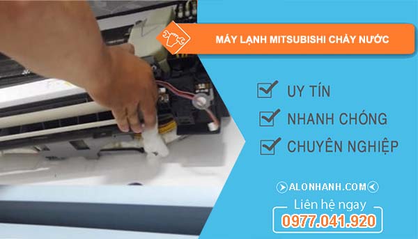 máy lạnh mitsubishi chảy nước