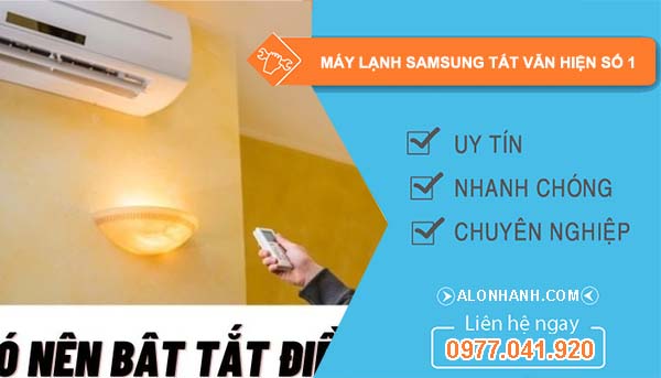 máy lạnh samsung tắt vẫn hiện số 1